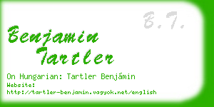 benjamin tartler business card
